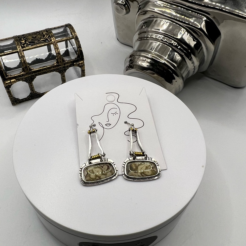 Bohemian Inspired Stainless Steel Earrings NEW‎